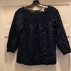 Linen 3/4 blouse
